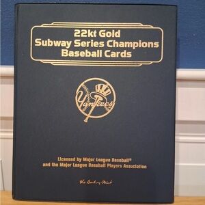 2000 Yankees Subway Series Champions - 22kt Gold Card Set (Danbury Mint)